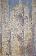 Claude Monet Rouen Cathedral West Facade Sunlight painting